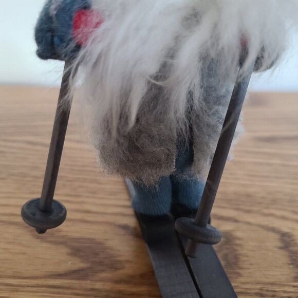 Butticki Swedish Tomte Gnome On Skis Made In Sweden Fabulously Festive Decor - Picture 4 of 16